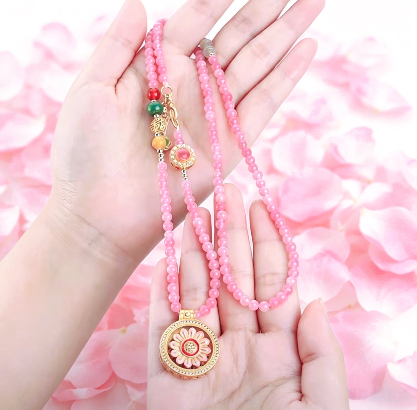 Pink Stone Necklace