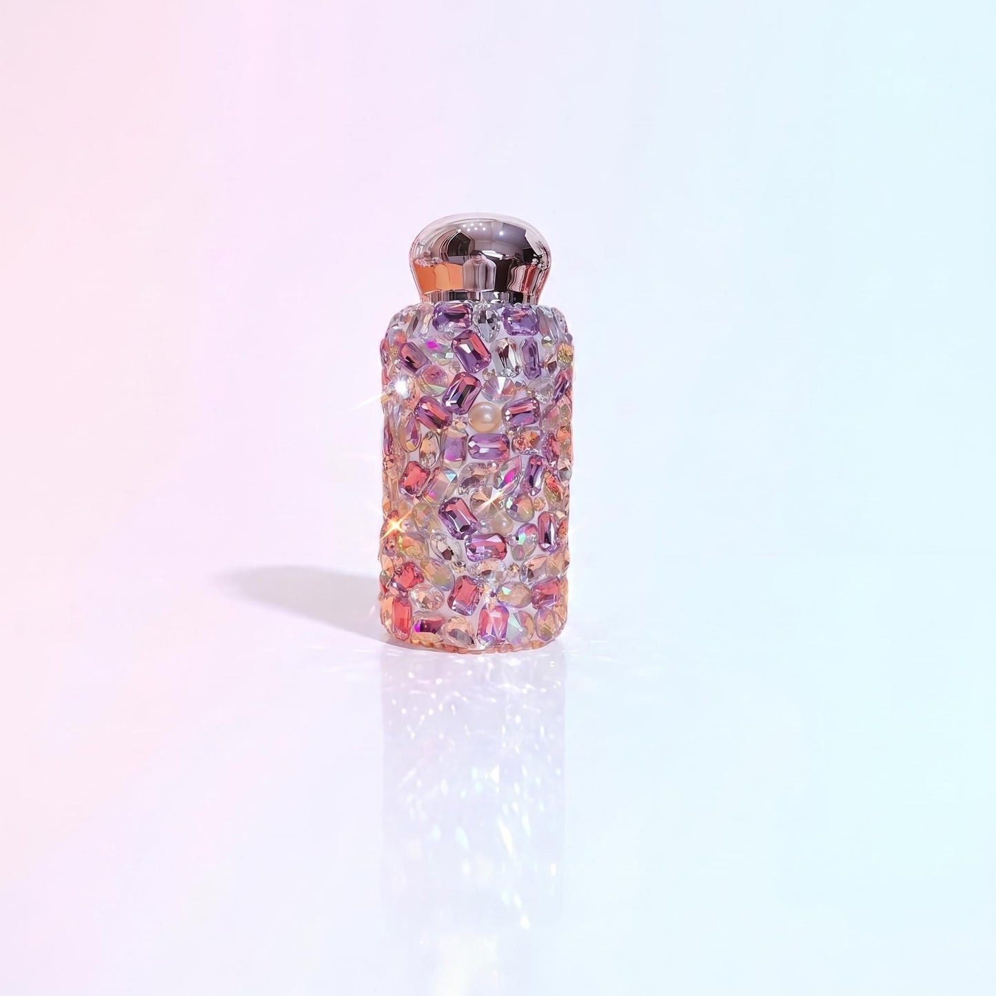 Luxury Crystal-Encrusted Refillable Water Bottle (260ml)