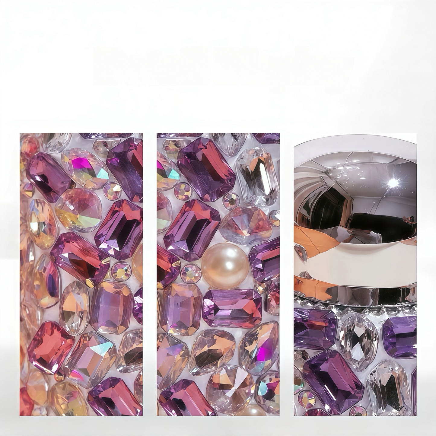 Luxury Crystal-Encrusted Refillable Water Bottle (260ml)
